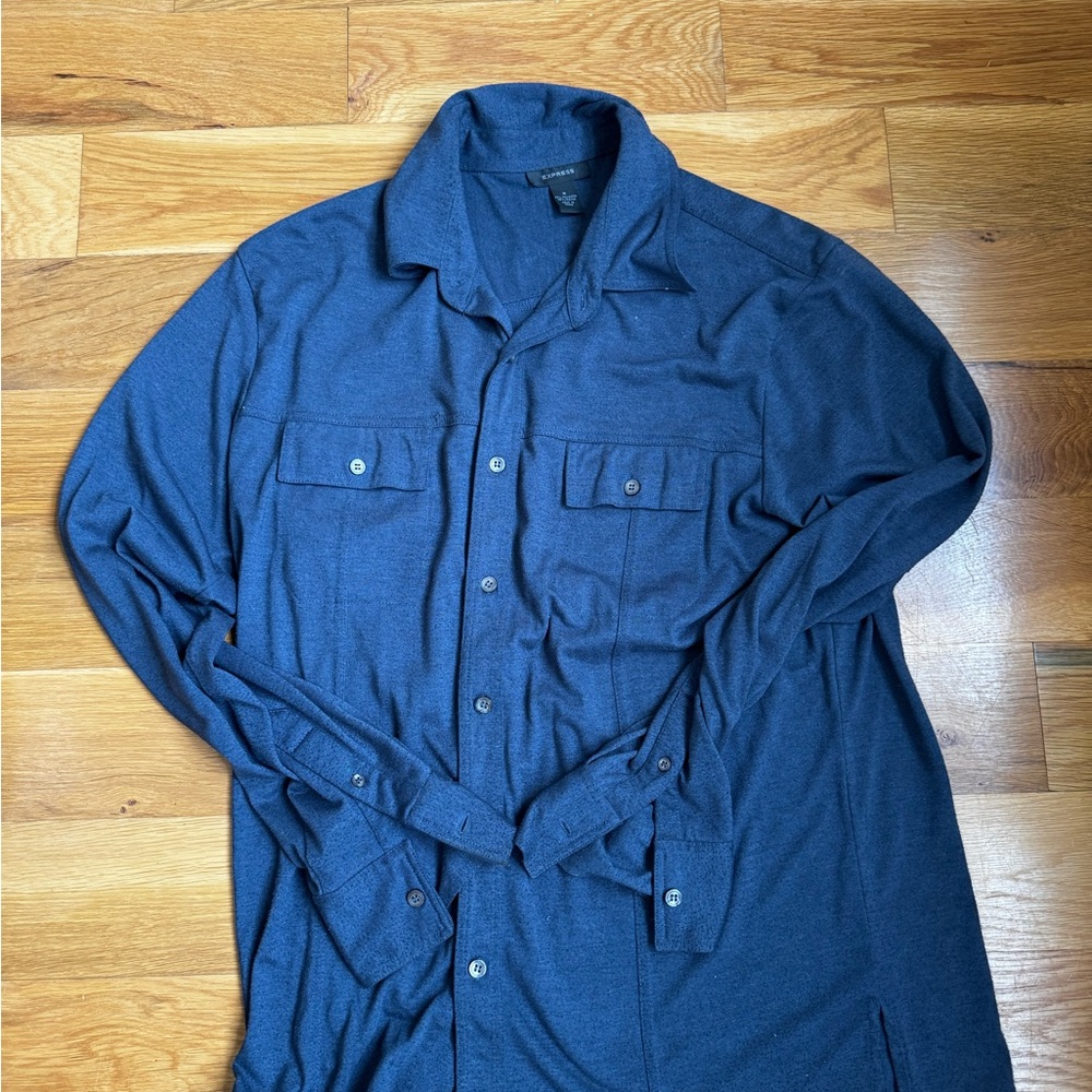 Express Blue Button-Up Shirt